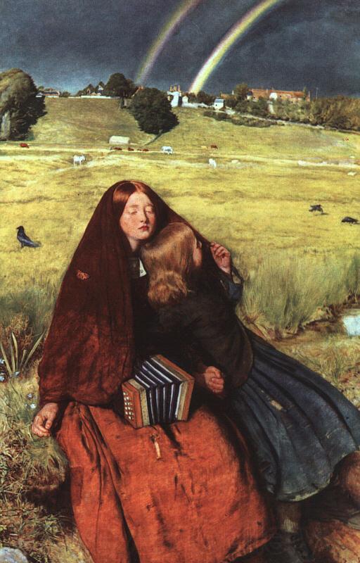 Sir John Everett Millais The Blind Girl Norge oil painting art